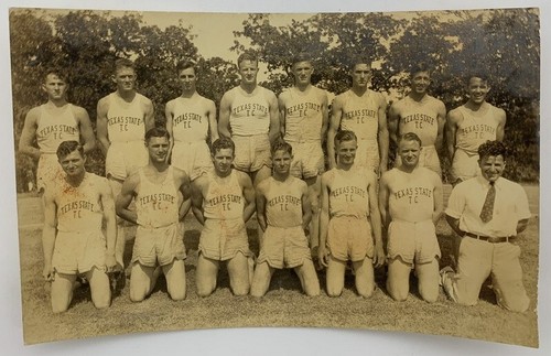 1920s track team class photo - track,